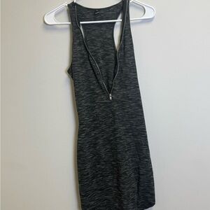 Windsor Black Tank Top with Zipper